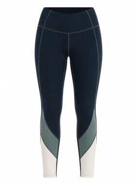 Athleta Sonar Colorblock Mesh 7/8 Leggings Green L